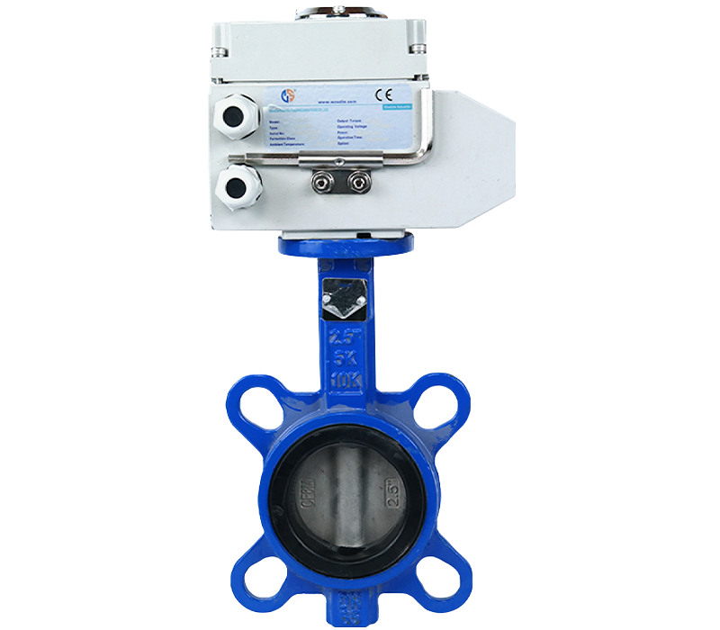 Wafer Type EPDM Gasket Butterfly Valve with Electric Actuator