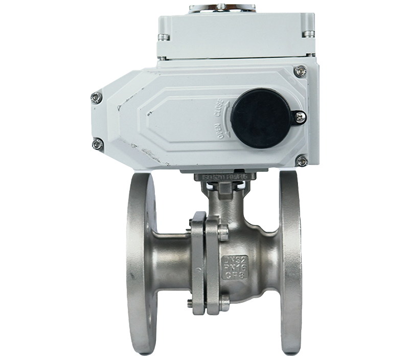2 Piece Flanged Ball Valve, with Electric Actuator