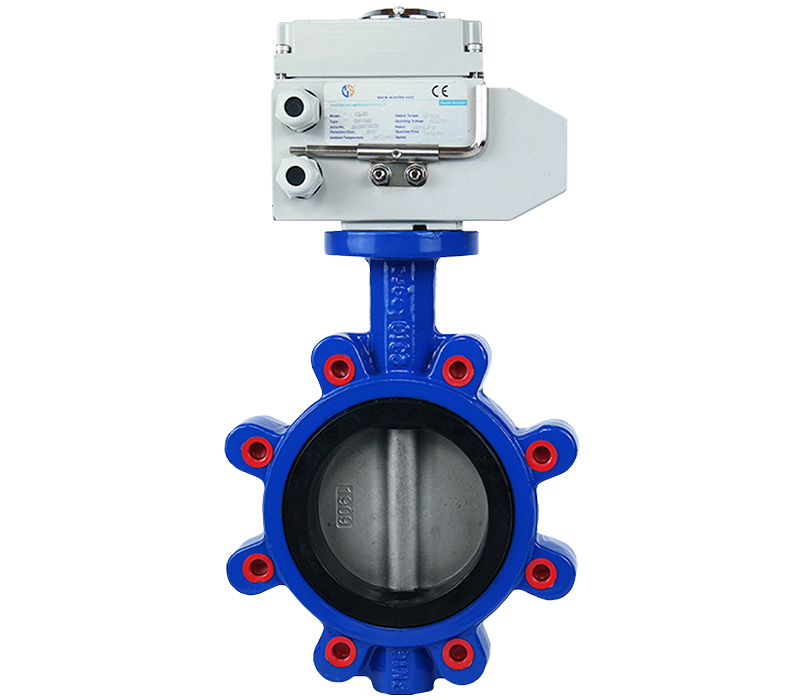 Lug Type EPDM Gasket Butterfly Valve, with Electric Actuator