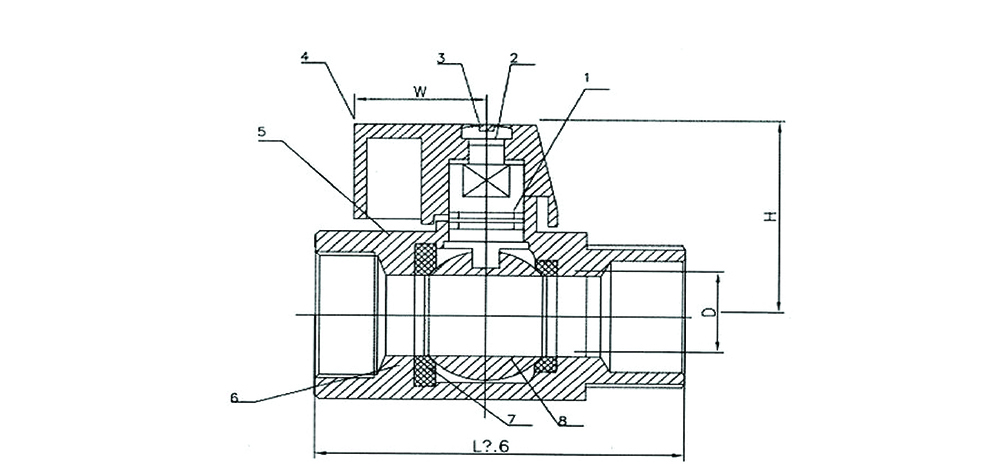 Mini Ball Valve, Male/Female